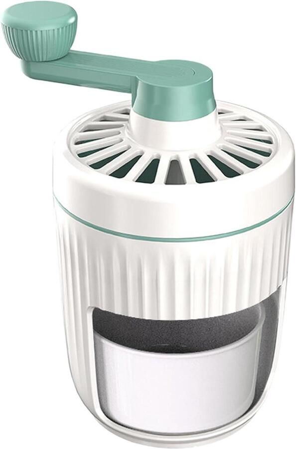 IJsbreker Handmatig Sneeuwkegelmachine IJsmachine Drankjes Maken Afneembare Glazen Container 23 x 13 cm Groen