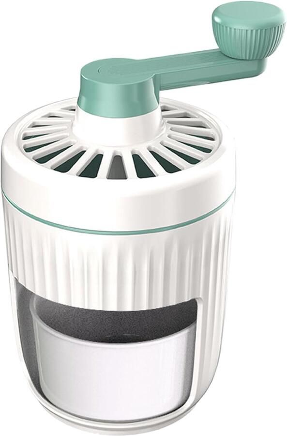 IJsbreker Handmatig Sneeuwkegelmachine IJsmachine Drankjes Maken Afneembare Glazen Container 23 x 13 cm Groen