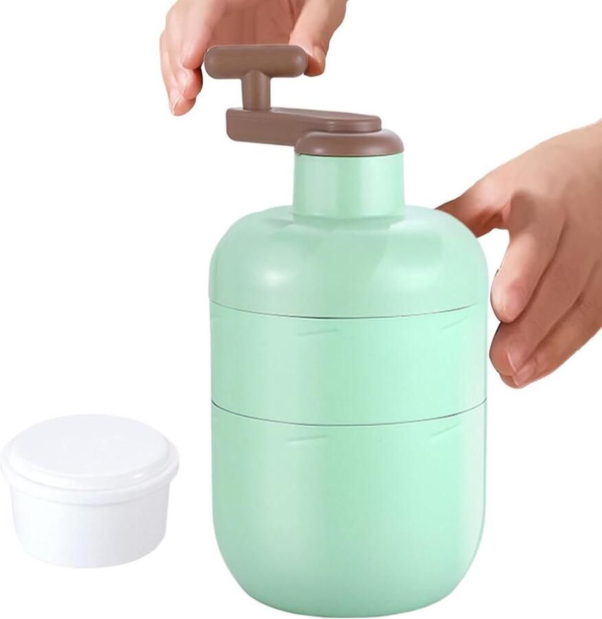 IJscrusher Handmatig IJsmachine Sneeuwkegels Desserts Maken Stabiele Structuur 13 x 13 x 13 cm Wit