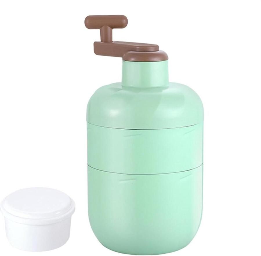 IJscrusher ijsmachine IJsscheerapparaat Thuis Cocktails Maken Handmatig en Stabiel 13x13x13 cm Zilver
