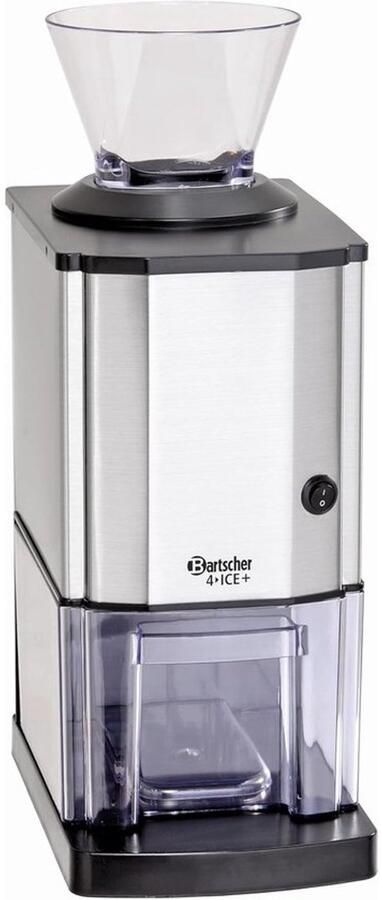 IJscrusher IJsmachine Voor cocktailbereiding Met afneembare ijsmolen 29x17x46 cm RVS