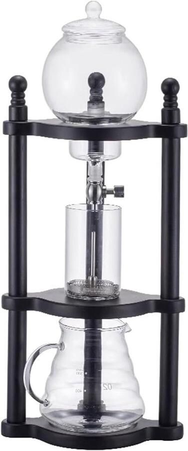IJsdruppel Koffiezetter Cold Brew Toren Koffie Zetten Verstelbare Waterstroom 600ml Transparant