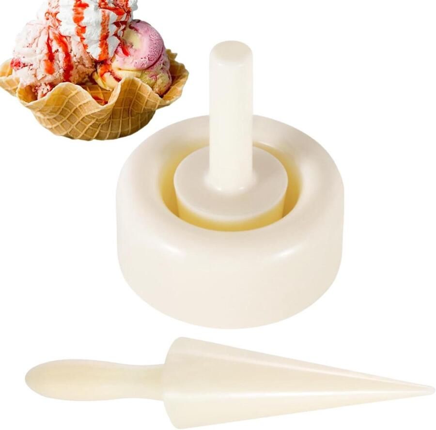IJshoorntjes Maker Wafelijzer Hoornvorm Desserts Maken Ergonomische Handgreep 100 stuks Niet gespecificeerd
