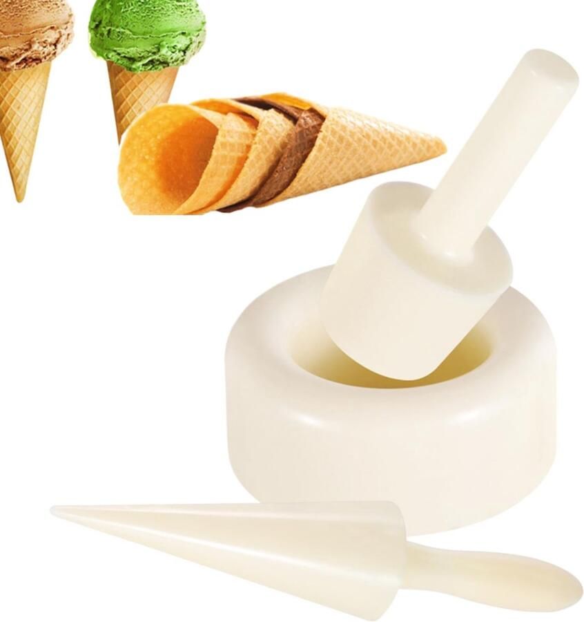 IJshoorntjes Vormen Wafelmaker Hulpmiddel Zelfgemaakte Desserts Ergonomisch Handvat Enkel Kenmerk