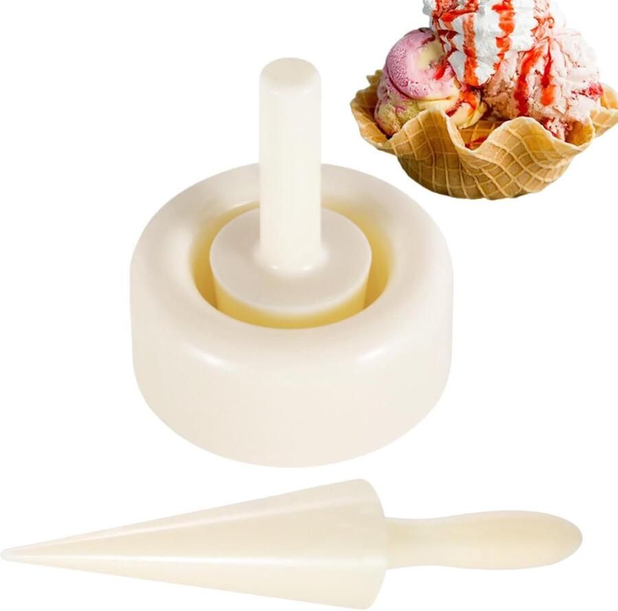 IJshoorntjes Vormer Loempiavellen Maker Zelfgemaakte Desserts Ergonomisch Handvat