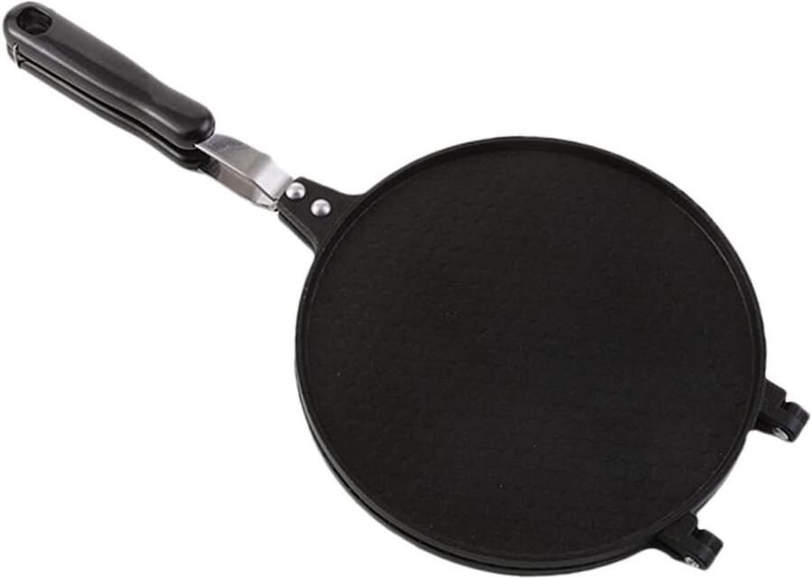 Ijshoorntjesmaker Wafelroller Loempiavorm Zelf Hoorntjes Maken Antiaanbaklaag 38.5X17X2CM Zwart