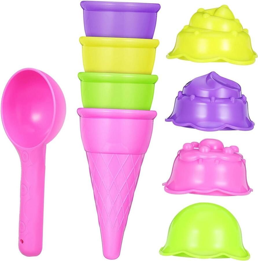 IJsjes Maken IJshoorntjes DIY Zelf Desserts Maken Herbruikbare Mallen 11.20 cm Multicolor