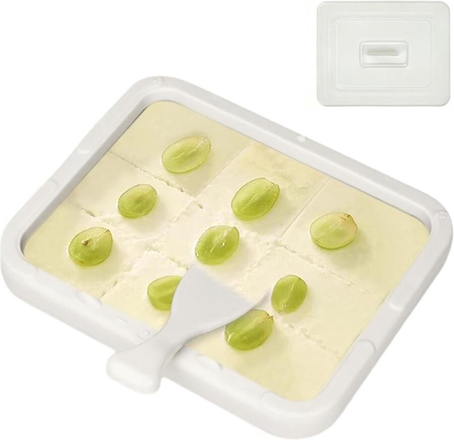 IJsjesmachine Voor Kinderen Rol IJs Maker Desserts Maken Geen Elektriciteit Nodig 22.5x17.5x3.5cm Wit