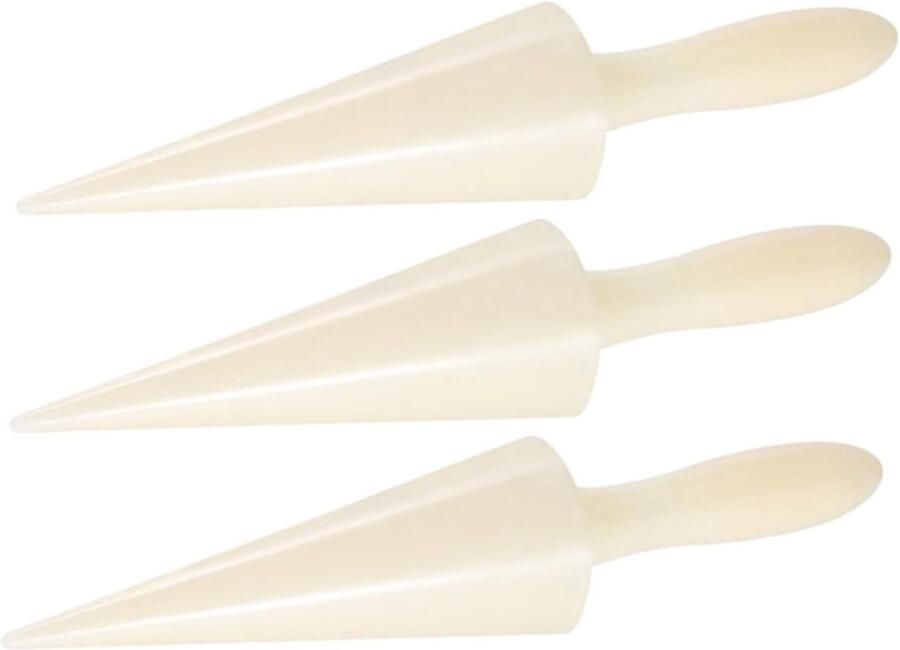 IJskegel Mallen Wafelijzer Mallen Zelf Eisjes Maken Herbruikbaar Ontwerp 3 Stuks Beige