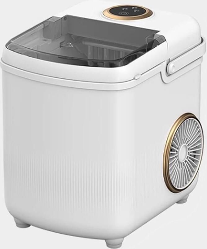 IJsmachine Aanrecht Ijsblokjes Maker Drankjes Koelen Snel IJs Maken 22 lbs Per Dag Zilver