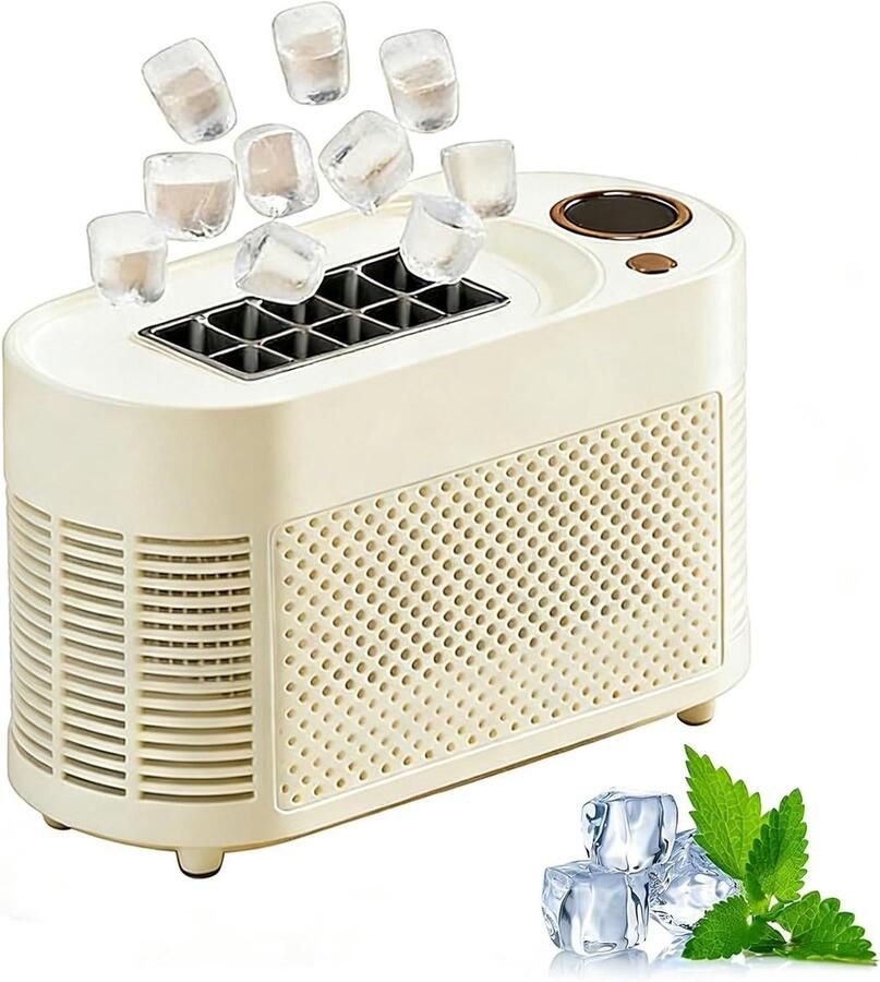 Ijsmachine Aanrecht Ijsblokjesmaker Drankjes Koelen Snel IJs Maken Compact Formaat Zwart