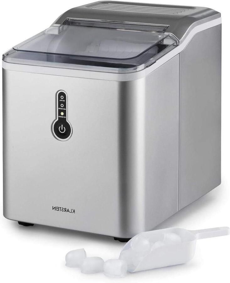 IJsmachine aanrecht IJsblokjesmaker Drankjes Koelen Snelle ie 12 kg per dag Zilver