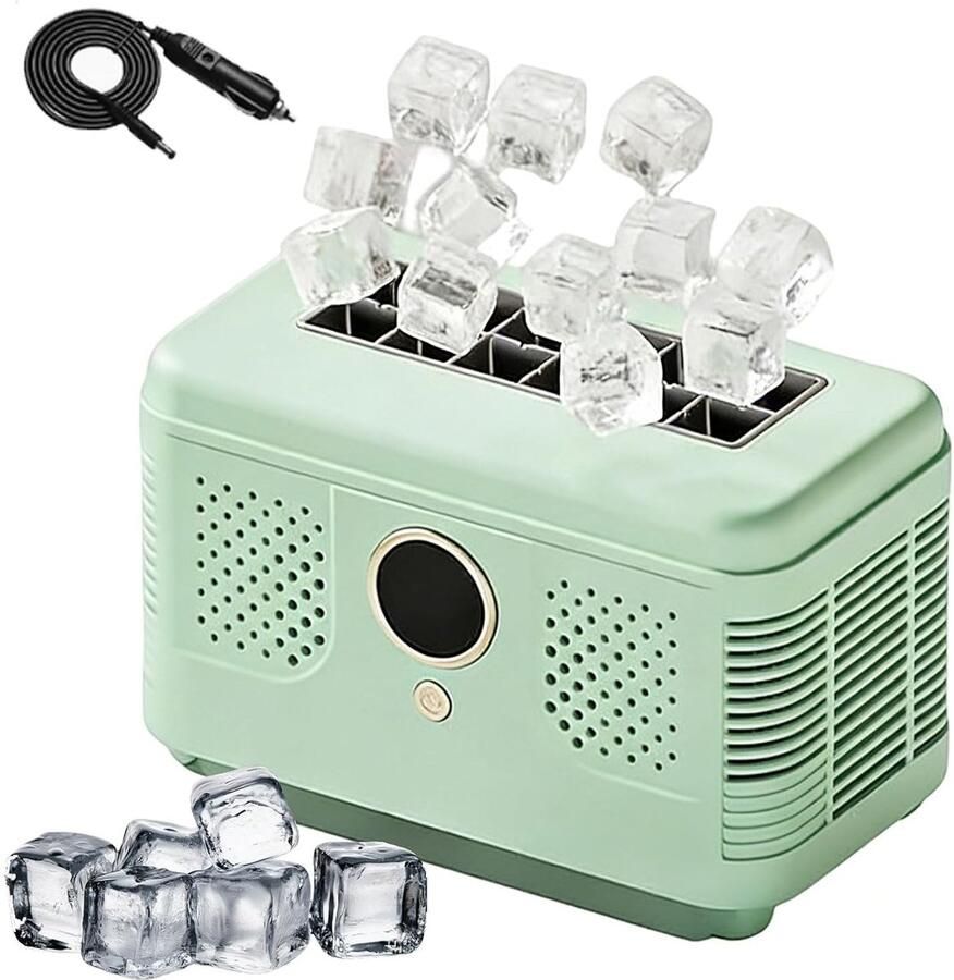 IJsmachine Aanrecht Ijsblokjesmaker Mini Drankjes Koelen Snelle IJsie 12 Kubussen Wit