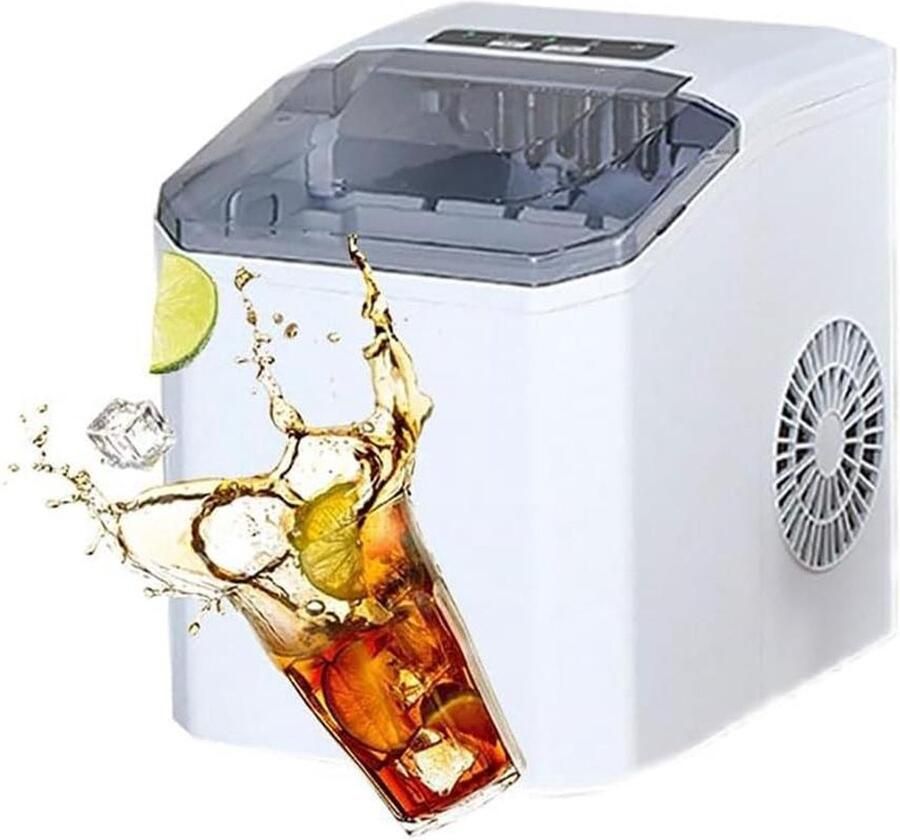 IJsmachine Aanrecht IJsmaker Compact Thuis IJs Maken Zelfreinigende Functie 15 kg Capaciteit Zilver