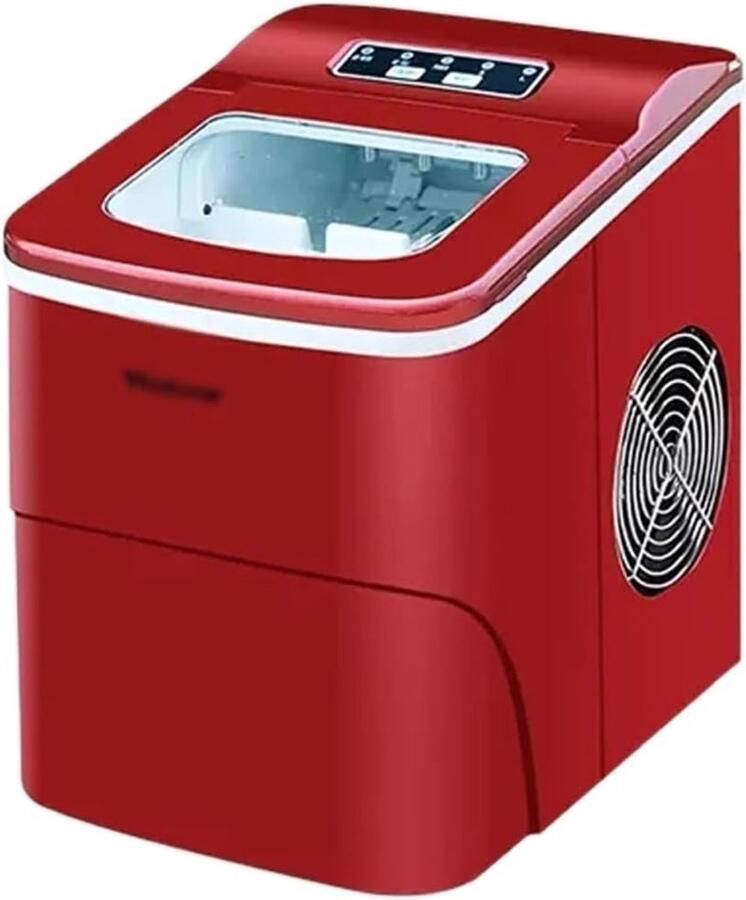 IJsmachine aanrecht IJsmaker keuken Drankjes koelen Snel ijs in 6 min 33 lbs per dag Zwart