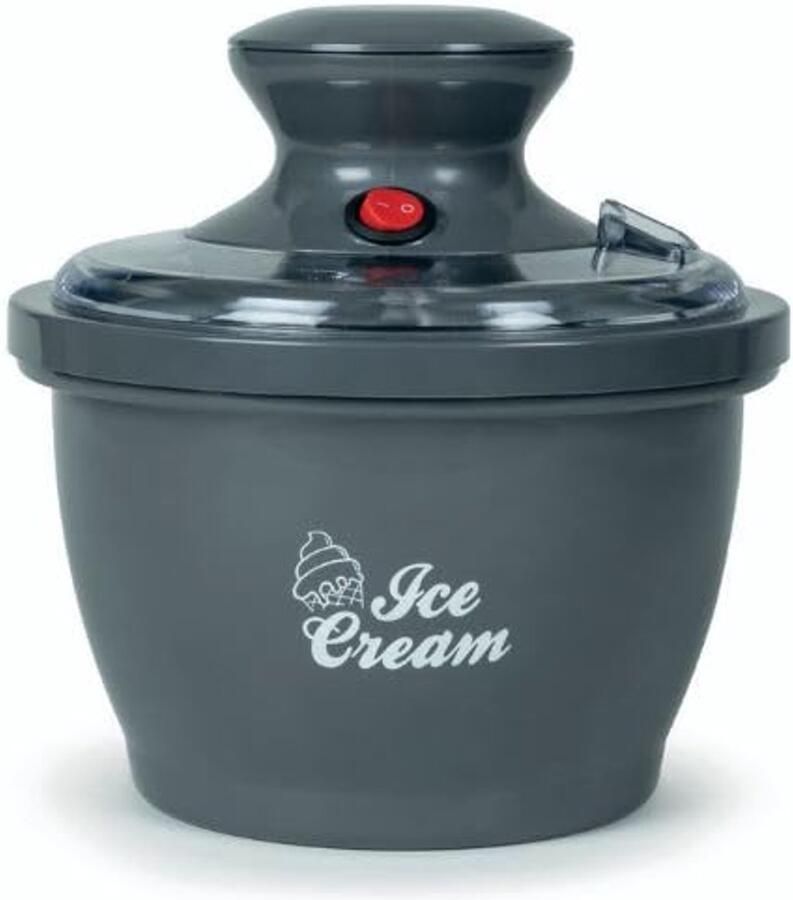 Ijsmachine Automatisch 1 5 Liter Capaciteit Aluminium Rood Voor Sorbets En Bevroren Yoghurt
