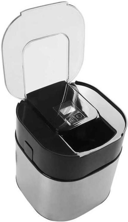 IJsmachine Automatische ijsmaker Zelf ijs maken Roestvrij staal 1500 ml Zilver