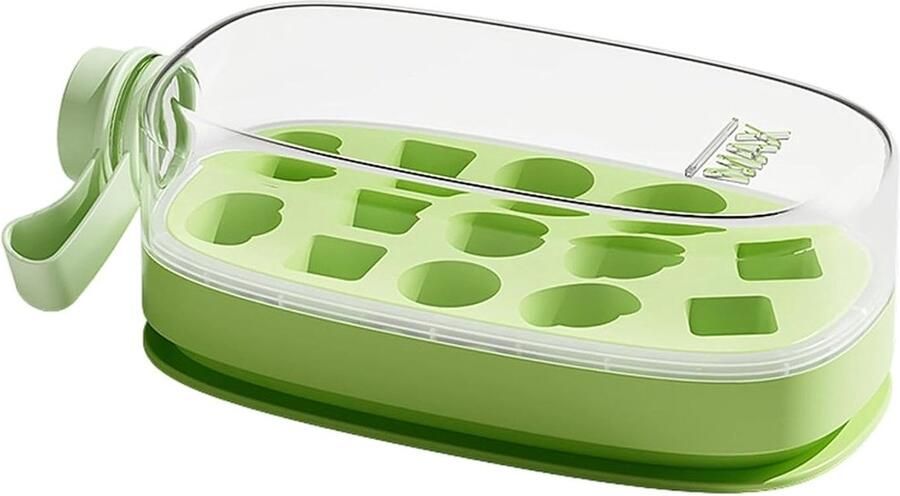 IJsmachine Beker Ijsvorm Fles Dranken Koelen 2-in-1 Ontwerp 9.5 x 10.7 x 9.5 cm Wit