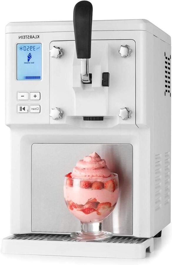 IJsmachine Dessert Maker Zelf IJs Maken Zelfkoelende Compressor 15 Liter Wit