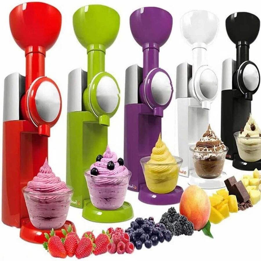 IJsmachine Dessertmaker Bevroren Zelf Desserts Maken Zuivelvrij Gelato Sorbet Ideale Porties Rood