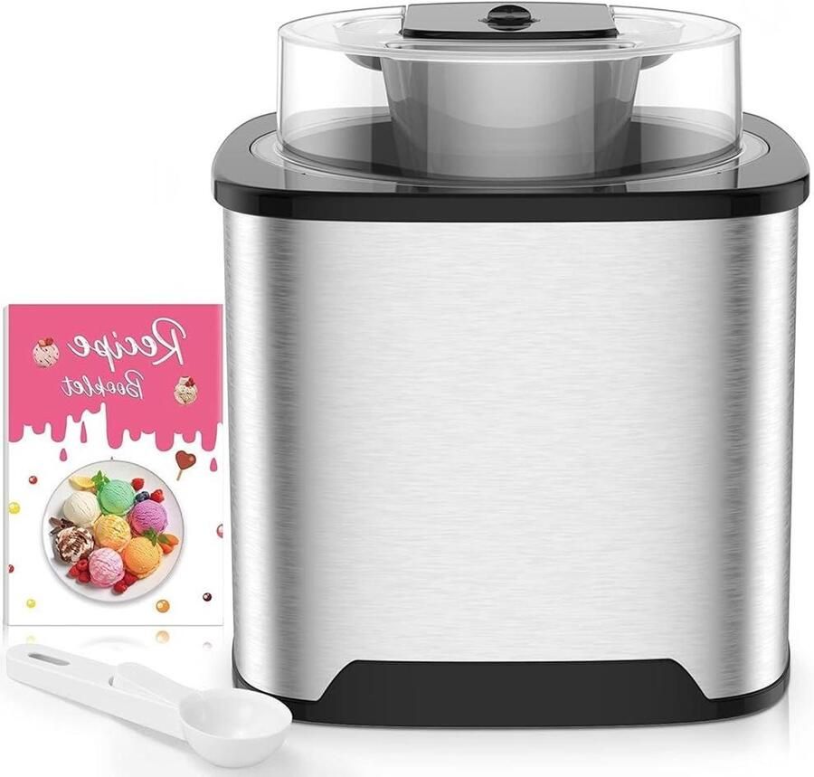 IJsmachine Dessertmaker Thuis Desserts Maken Grote Transparante Deksel 2 Liter Capaciteit Transparant