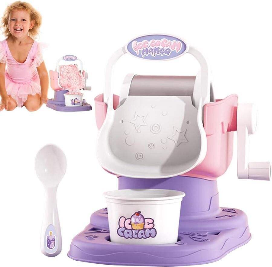 IJsmachine Dessertmaker Yoghurtmaker Thuis Desserts Maken Handmatige Bediening 17.5 x 22.1 x 19.2 cm Meerkleurig