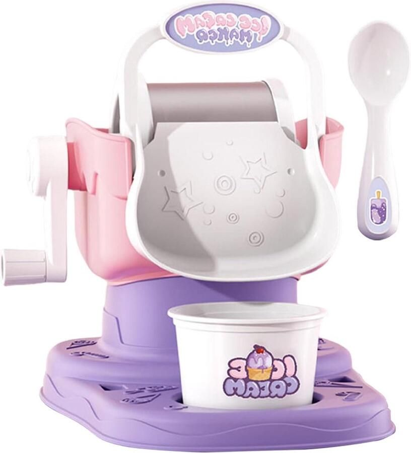 IJsmachine Dessertmaker Yoghurtmaker Zelf ijs maken Efficiënte koeling 13D x 163B x 13H cm Roze