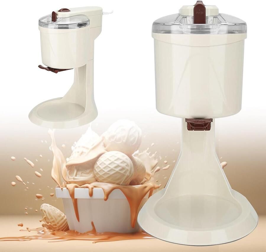 IJsmachine Dessertmaker Yoghurtmixer Thuis Zelfgemaakt IJs Snelle Bereiding 10 Minuten 1 Liter Capaciteit