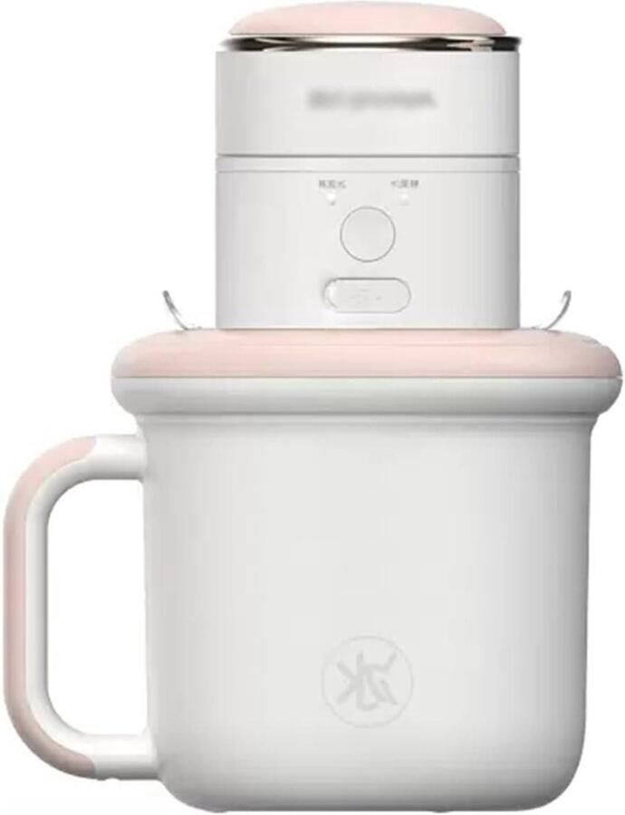 IJsmachine Dessertmaker Zelf ijs maken Draadloos en draagbaar 300ml capaciteit Zilver