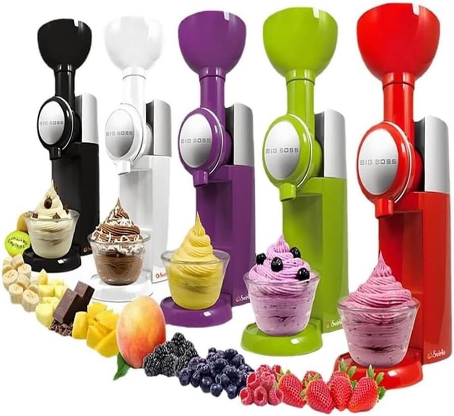 IJsmachine Dessertmaker Zelf ijs maken Snel bevroren lekkernijen 500 ml capaciteit Wit