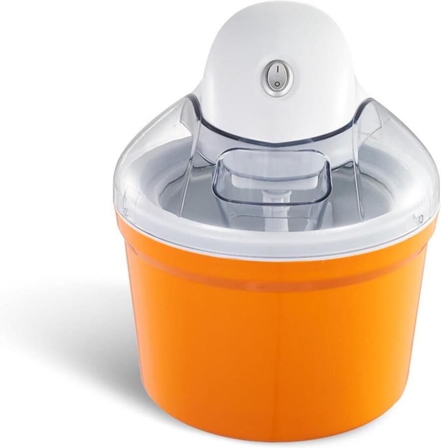 IJsmachine Dessertmaker Zelf ijs maken Snelkoelend ontwerp 1200 ml Oranje