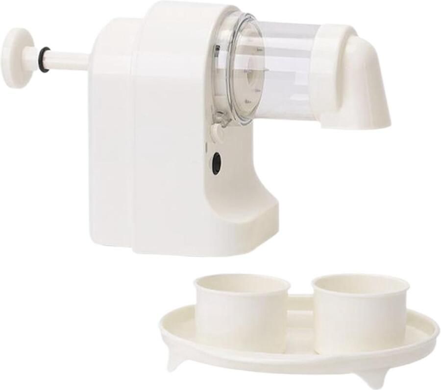 IJsmachine Elektrisch Schaafijsmachine Sneeuwkegel Drankjes en Desserts Draagbaar en Oplaadbaar 29x18cm