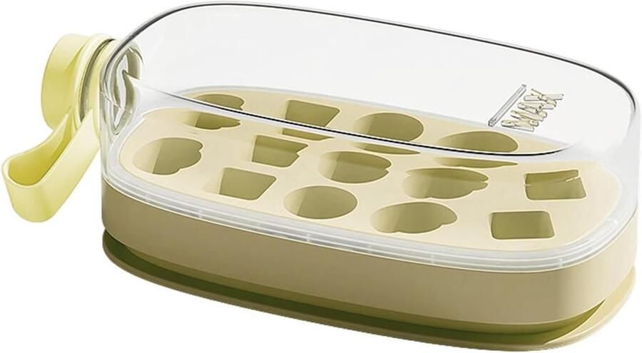 IJsmachine Fles Ijsmaker Beker Dranken Koelen 2-in-1 Ontwerp 22 x 10.7 x 9.5 cm Wit
