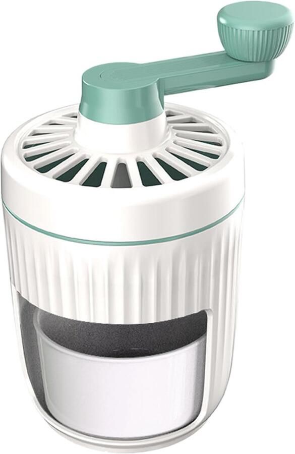 IJsmachine Handmatig Crushed Ice Maker Zomerse Drankjes Maken Roestvrijstalen Bladen 23 x 13 cm Groen