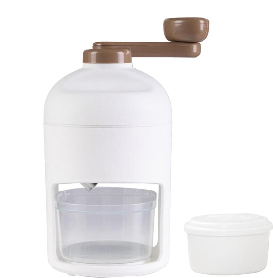 IJsmachine Handmatig Geschaafd ijs Thuis smoothies maken Ingebouwde ijsmaker 14 x 14 x 14 cm Wit