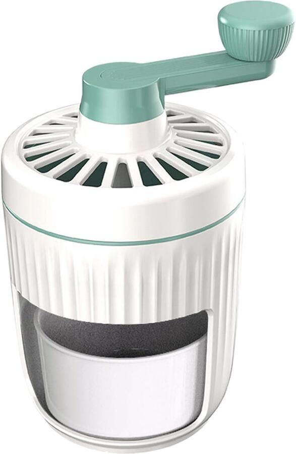 IJsmachine Handmatig IJsbreker Sneeuwkegelmaker Zomerse Drankjes Maken Afneembare Glazen Container 23 x 13 cm Groen