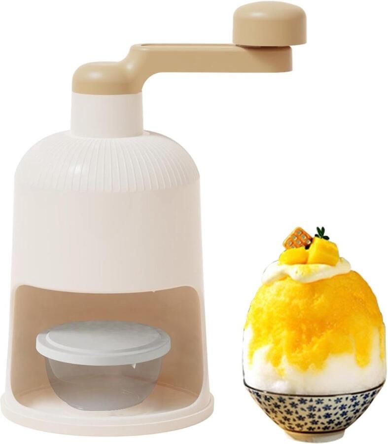 IJsmachine Handmatig Ijsscheerapparaat Slushies Zelfgemaakt IJs Dikke Roestvrijstalen Messen 14 x 14 x 245 cm