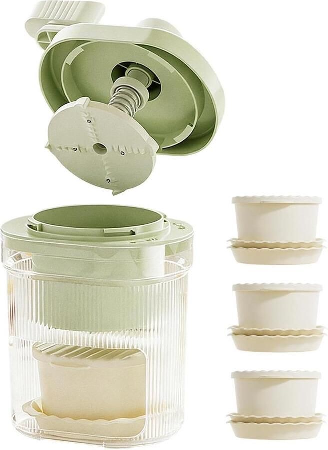 Handmatige IJsmachine Sneeuwkegel Maker Desserts Maken Roestvrijstalen Snijders 12 x 23 cm Wit