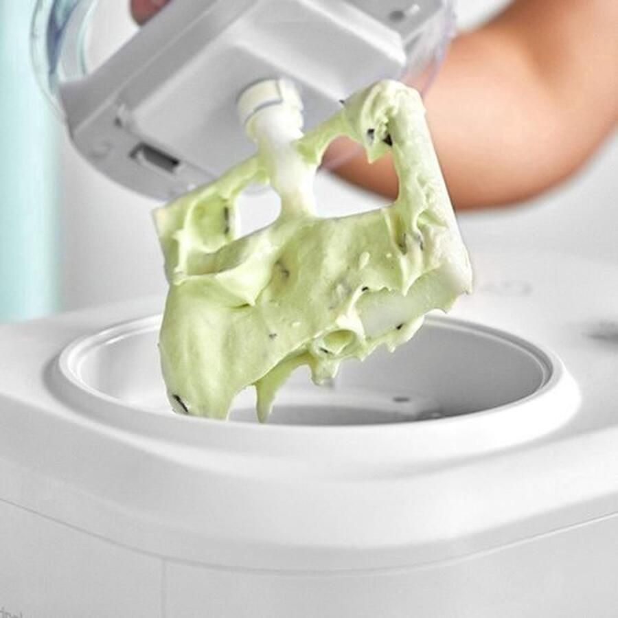 IJsmachine – IJsbereider – Sorbetmaker – Frozen Yogurt Maker – IJscrusher – Compact 1 Liter – Zelfkoelende Compressor 100W