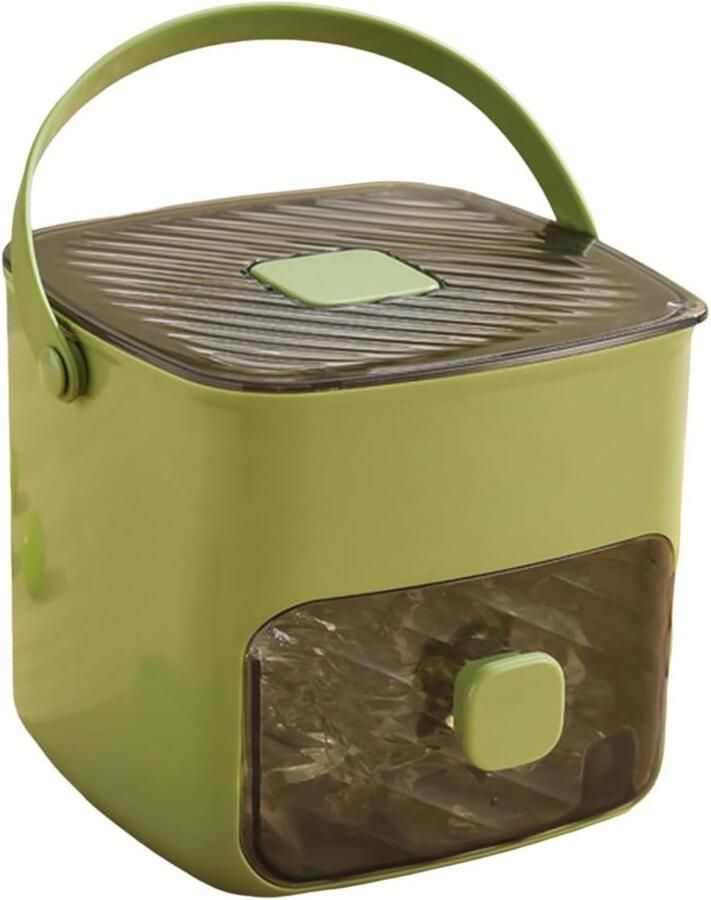 IJsmachine IJsblokjes Maker Snel IJs Maken Compact Ontwerp 48 IJsblokjes Groen