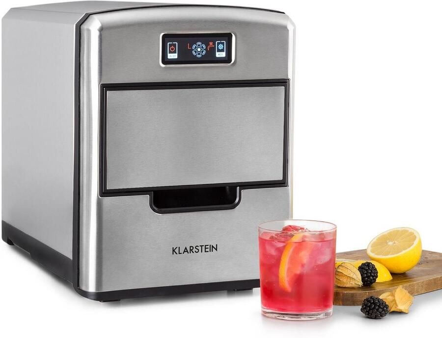 Ijsmachine Ijsblokjesmachine Drankjes Koelen Drie Maten IJsblokjes 12kg per dag Zilver