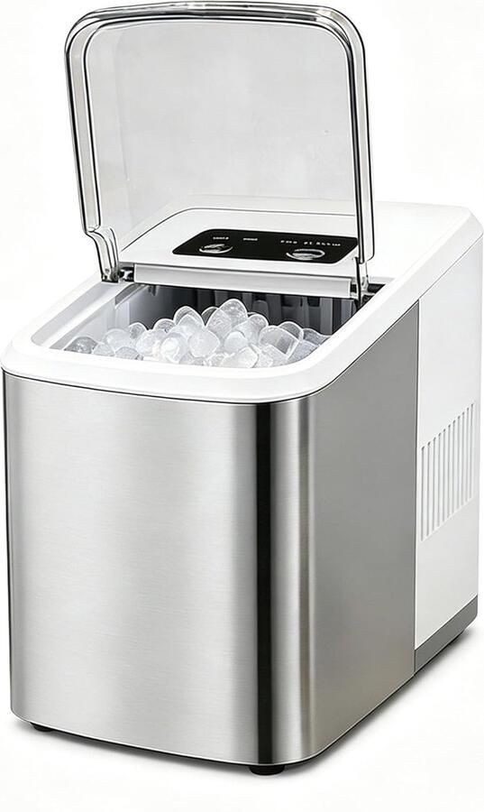 IJsmachine IJsie Snelle Drankjes Koelen Automatische Reiniging 15 kg per dag Mat Wit