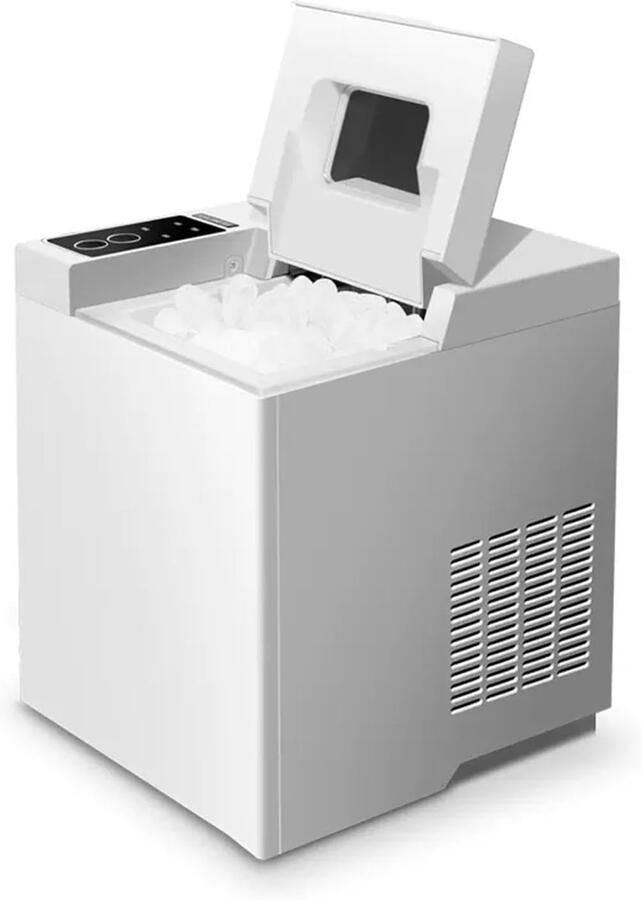Ijsmachine Ijsblokjesmaker Drankjes Koelen Hoge Dagelijkse ie 15kg Per Dag Zilver