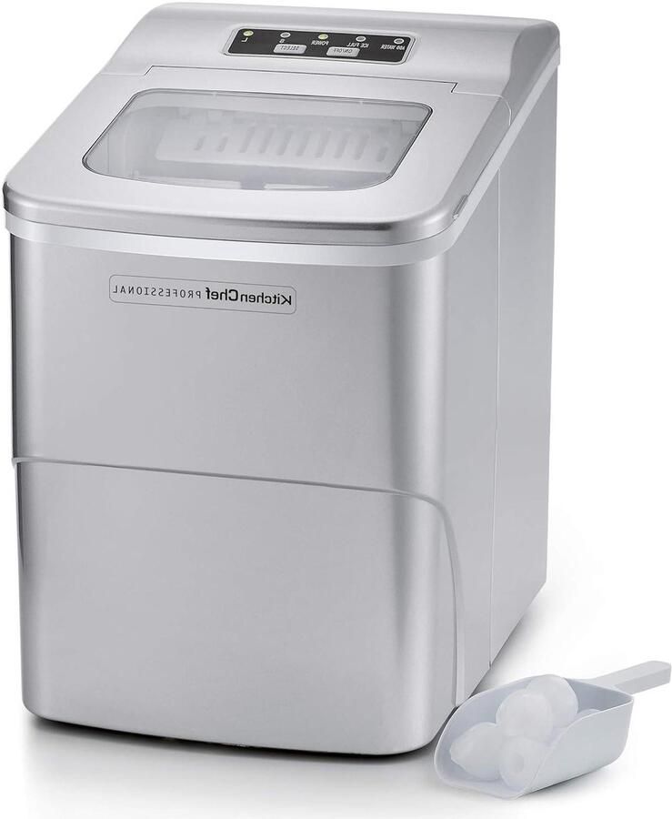 IJsmachine IJsblokjesmaker Drankjes Koelen Snelle ie 12kg Per Dag Zilver