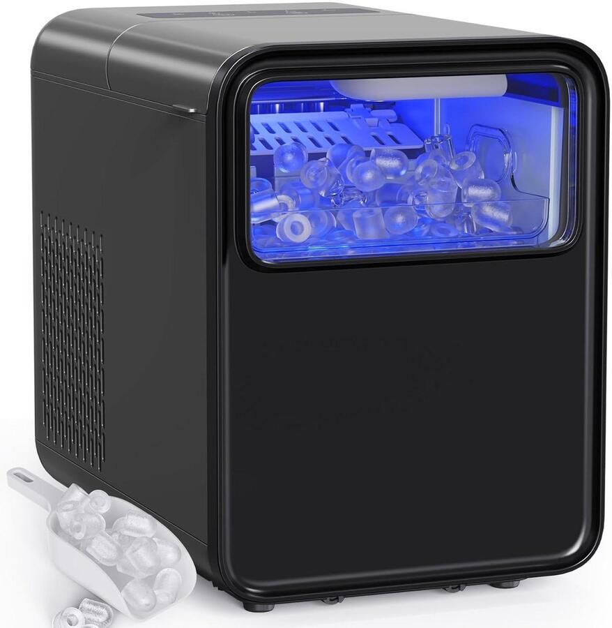 IJsmachine IJsblokjesmaker Drankjes Koelen Zelfreinigend 12 kg per 24 uur Zwart