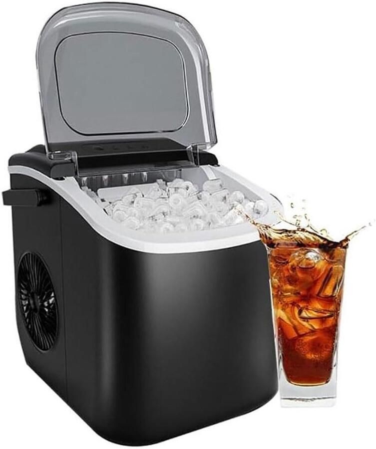 IJsmachine Ijsblokjesmaker Drankjes Koelen Zelfreinigend Compact Ontwerp Zilver