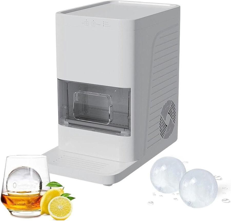 IJsmachine Ijsbollenmaker IJsballenmaker Drankjes Koelen Kristalheldere ijsbollen 5 cm Wit