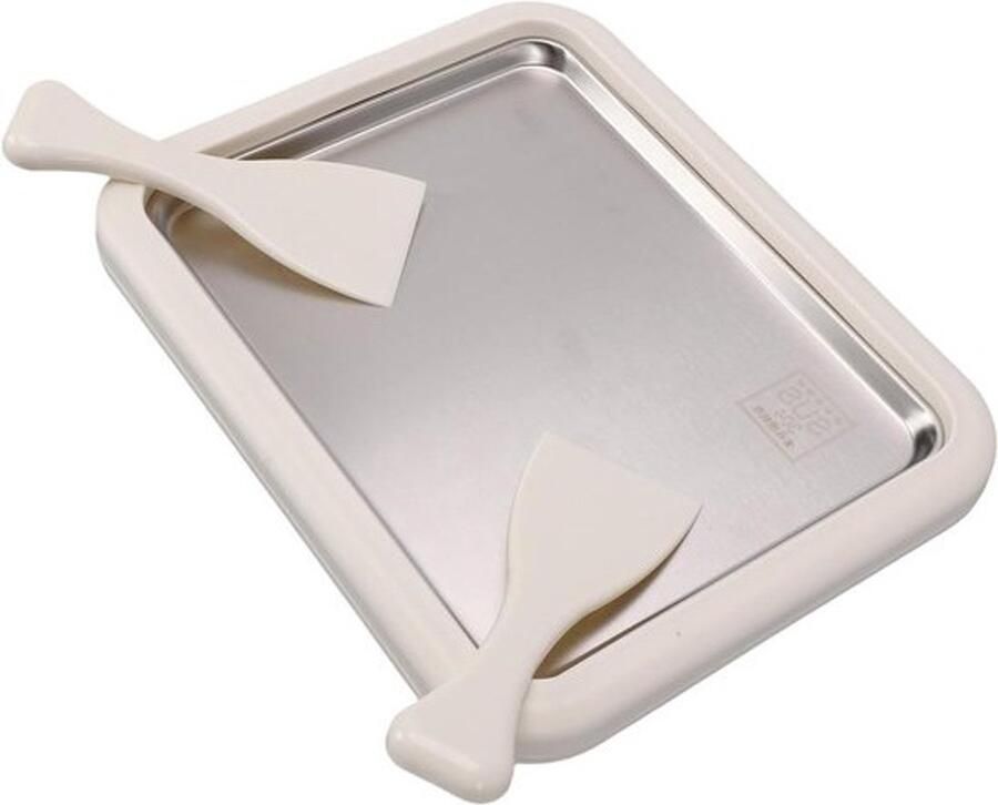 IJsmachine IJsdessertmaker Softijs Zelf ijs maken Roestvrij staal 26.5 cm Zilver