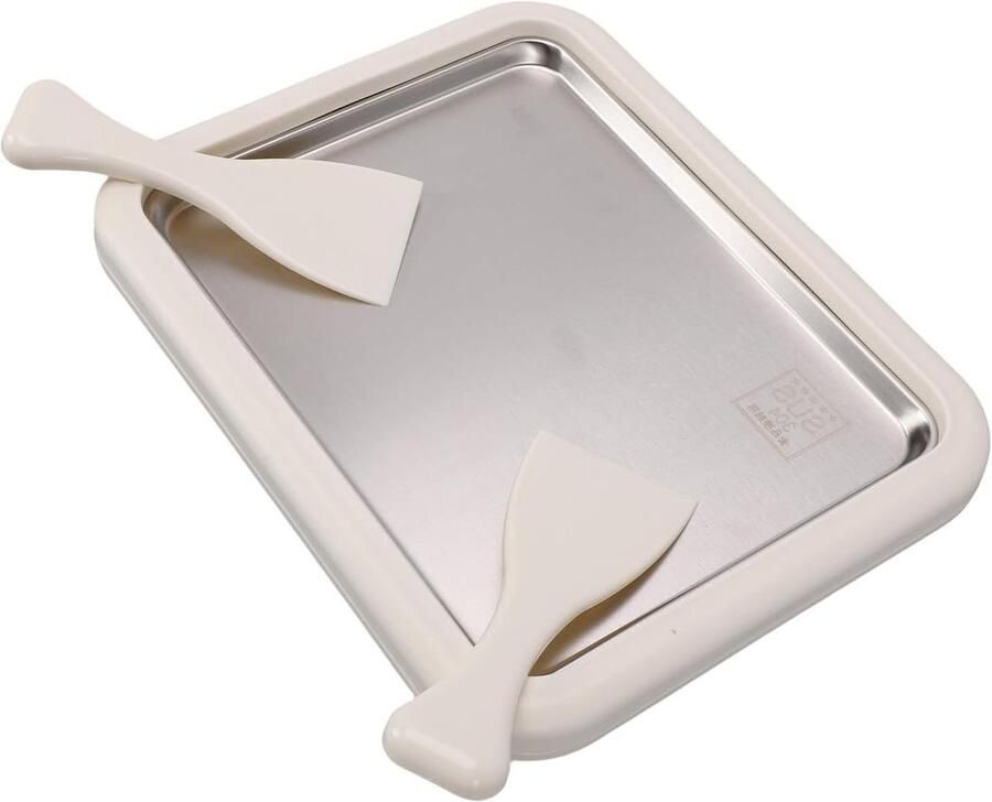 IJsmachine IJsdessertmaker Softijs Zelf ijs maken Roestvrij staal 26.5 cm Zilver