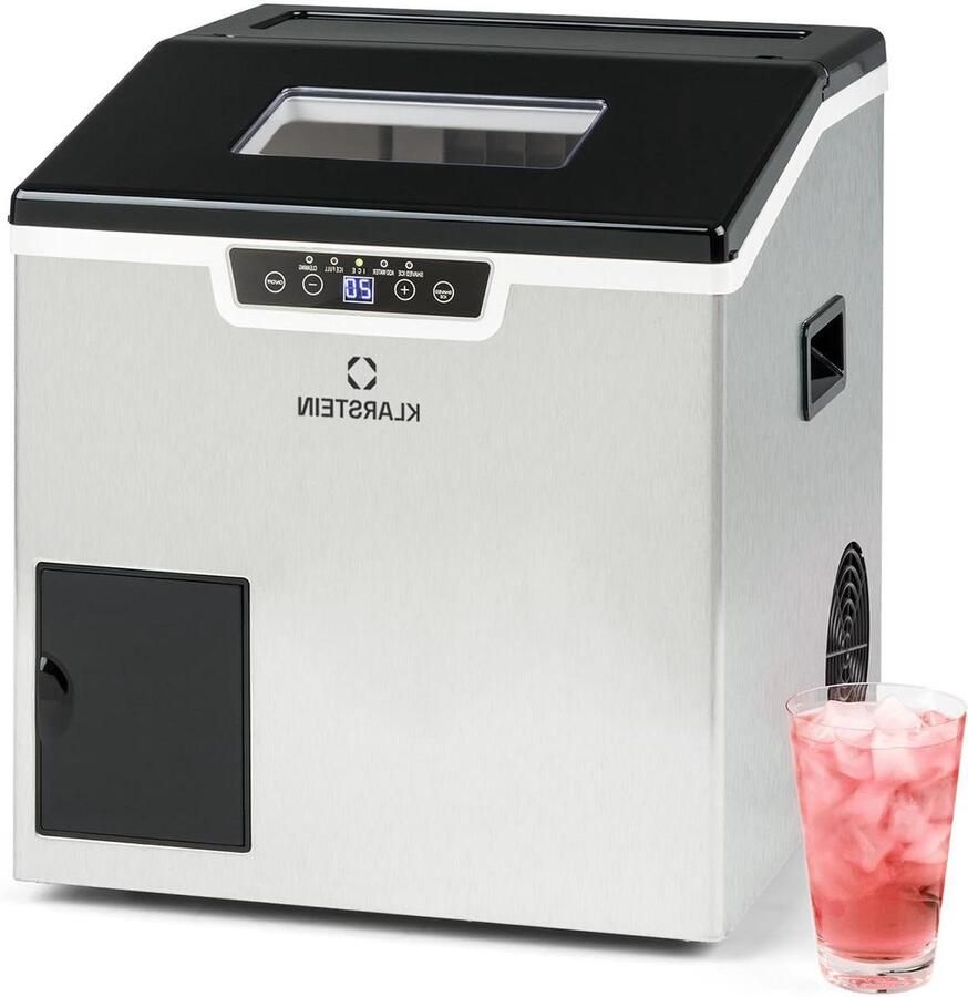 Ijsmachine IJsmaker Crushed IJs Dranken Koelen Zelfreinigend Programma 20 kg Per Dag Zilver